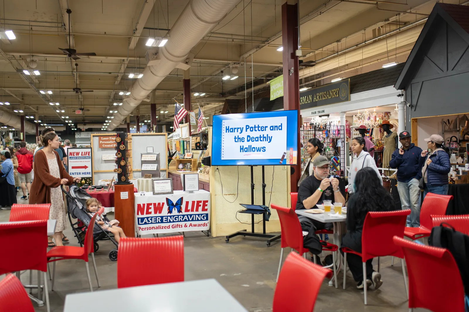 Inside the Lynchburg Community Market during Books & Brews