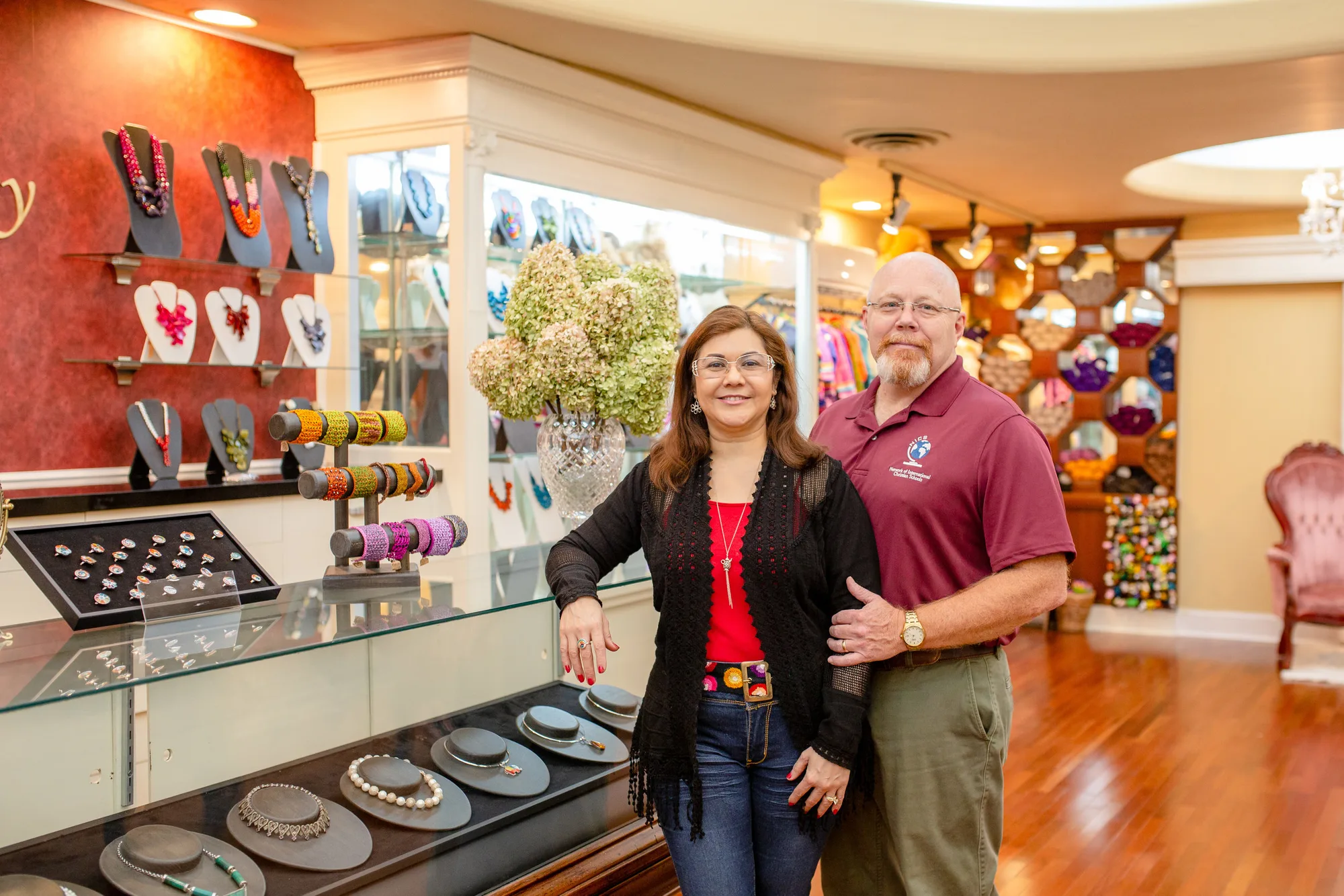 Owners standing together in their Downtown Lynchburg shop